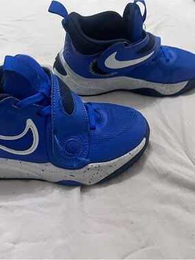 Nike Kids Royal Blue and White Velcro Sneakers